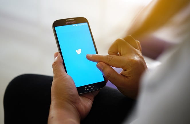 Twitter on Phone